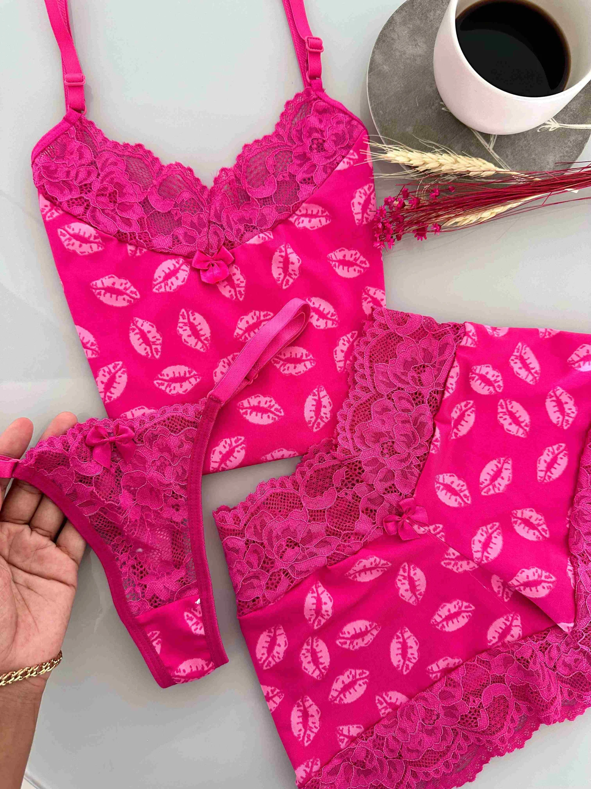 Baby doll Trio renda