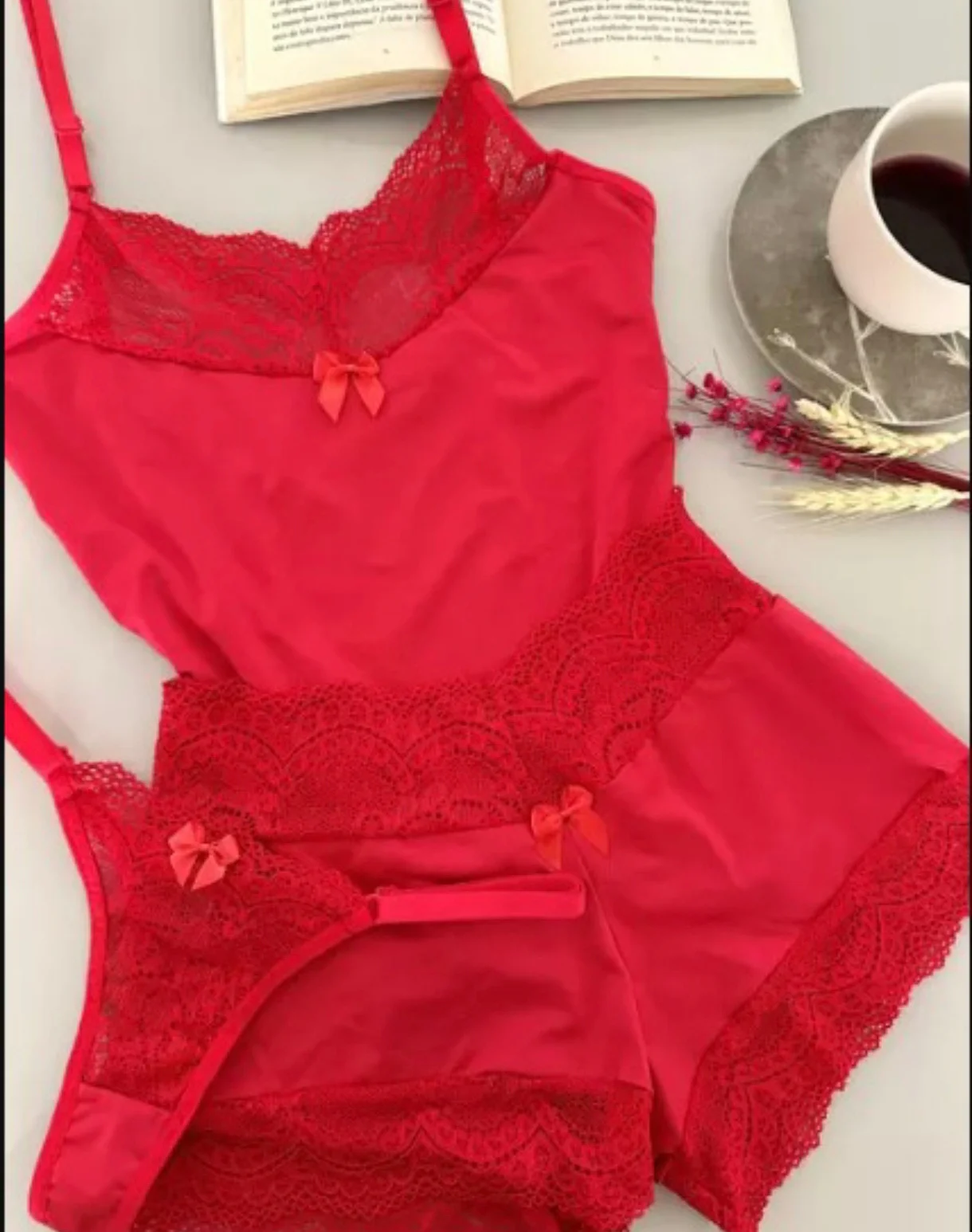 Baby doll Trio renda - Imagem 5