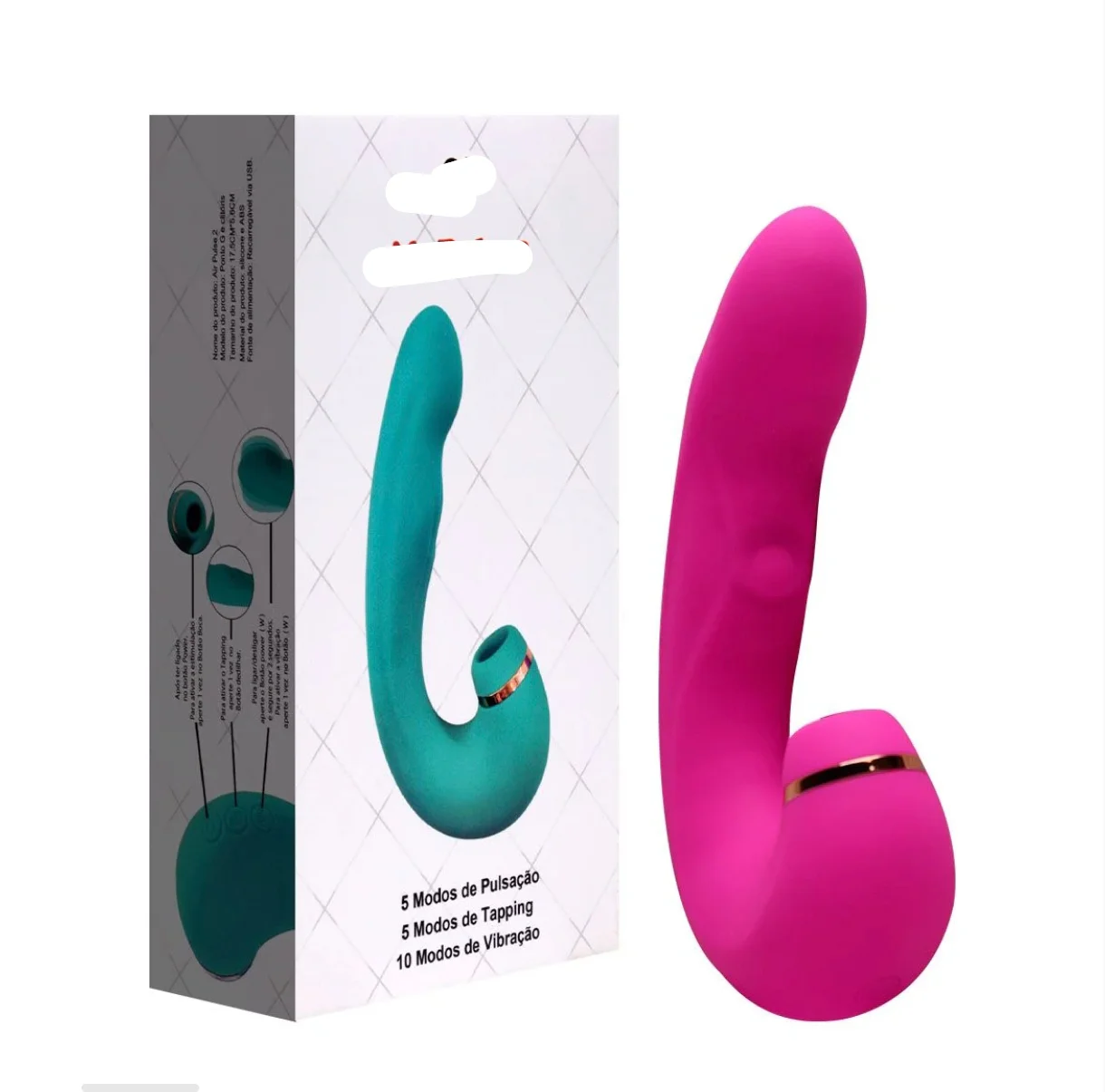 Vibrador sucção recarregável - Imagem 2